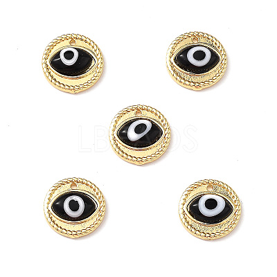 Handmade Lampwork Evil Eye Pendants ZIRC-L102-15G-05-1
