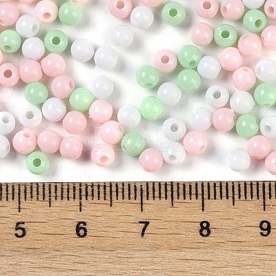 Opaque Acrylic Beads OACR-H118-07B-12-1