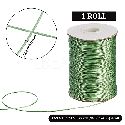 1 Roll Eco-Friendly Korean Waxed Polyester Cord YC-SP0001-03C-1