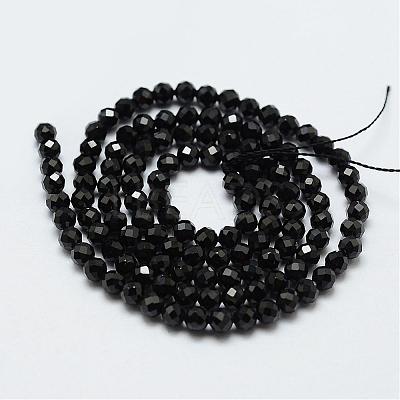 Natural Black Spinel Beads Strands G-E366-07-2mm-1