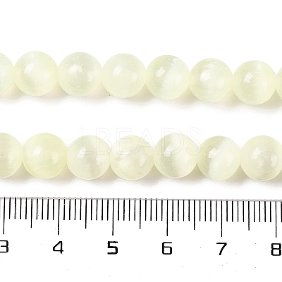 Natural Selenite Beads Strands G-C142-01C-05-1
