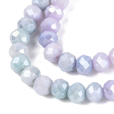 Ombre Effect Dyed Glass Beads Strands GLAA-C023-02-C27-1