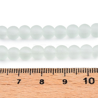 Baking Paint Transparent Glass Bead Strands GLAA-S031-6mm-29-1