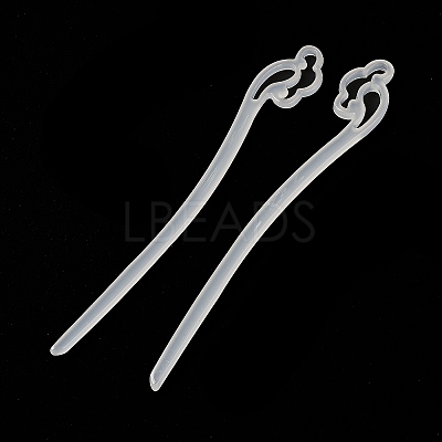 Opaque Acrylic Hair Sticks OHAR-C011-03H-1