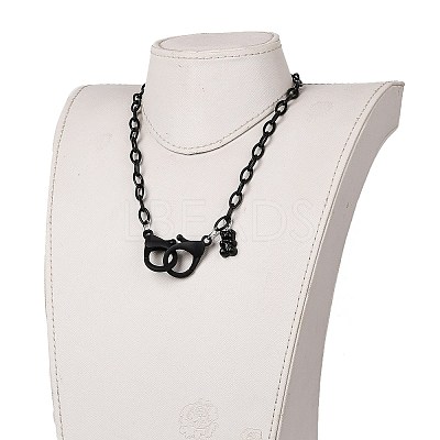 Personalized ABS Plastic Cable Chain Necklaces NJEW-JN03220-09-1