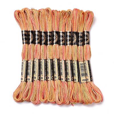 10 Skeins 6-Ply Polyester Embroidery Floss OCOR-K006-A24-1