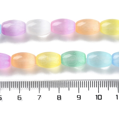 Macaron Color Natural Selenite Beads Strands X1-G-B102-A01-02-1