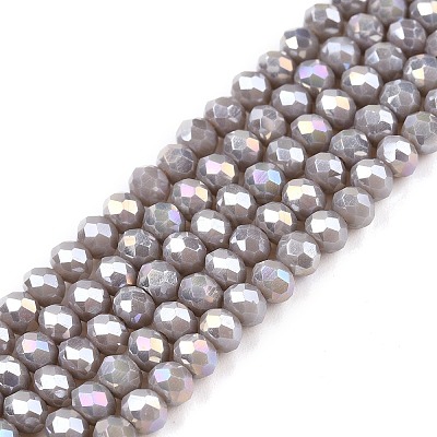 Electroplate Glass Beads Strands EGLA-A044-P3mm-B10-1