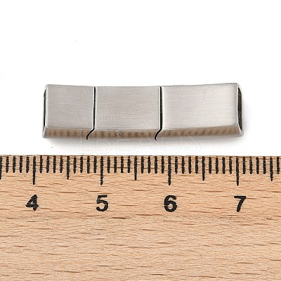 304 Stainless Steel Snap Lock Clasps STAS-U055-02B-P-1
