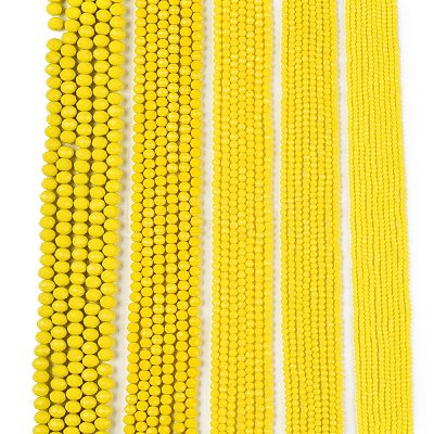 Opaque Solid Color Imitation Jade Glass Beads Strands LS-EGLA-A044-P6mm-D04-1