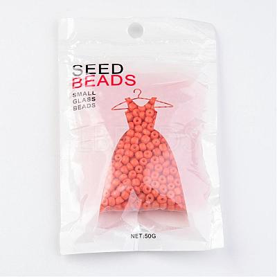 6/0 Baking Paint Glass Seed Beads X-SEED-S003-K4-1