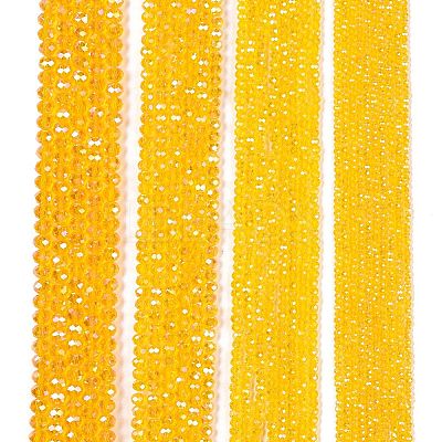 Electroplate Glass Beads Strands EGLA-A044-T6mm-B05-1