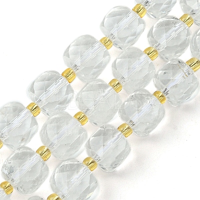 Natural Quartz Crystal Beads Strands G-Q010-A27-01-1