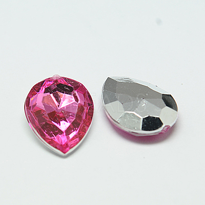 Imitation Taiwan Acrylic Rhinestone Cabochons GACR-A017-10x14mm-M-1