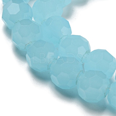 Imitation Jade Glass Beads Stands EGLA-A035-J8mm-D09-1