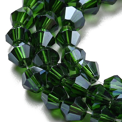 Transparent Electroplate Glass Beads Strands GLAA-F029-2mm-C25-1