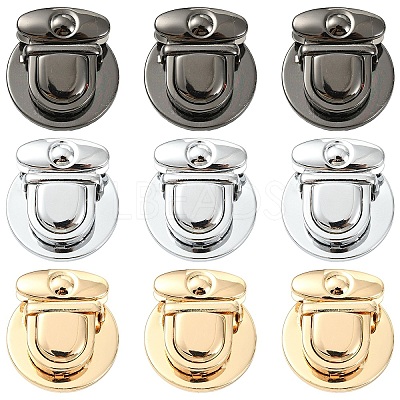 10Pcs Alloy Bag Tuck Lock Clasps FIND-YW0010-92B-1