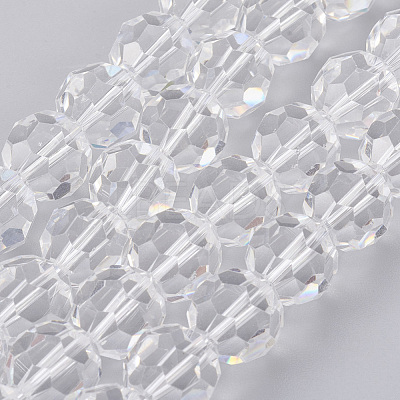 Imitation Austrian Crystal Bead Strands G-M181-10mm-01A-1