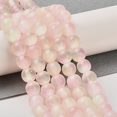 Natural Selenite Dyed Beads Strands G-P493-02J-1
