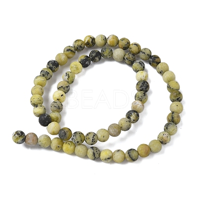 Natural Yellow Turquoise(Jasper) Beads Strands G-H245-02B-1
