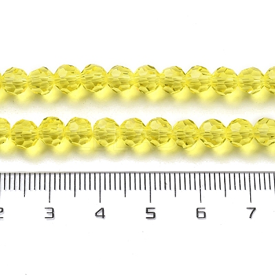 Transparent Glass Bead Strands GLAA-G013-6mm-68-1