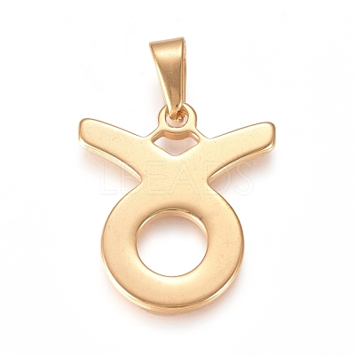304 Stainless Steel Pendants STAS-L210-06F-G-1