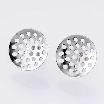 Non-Tarnish 304 Stainless Steel Stud Earring Findings LS-STAS-Q231-03B-A-1