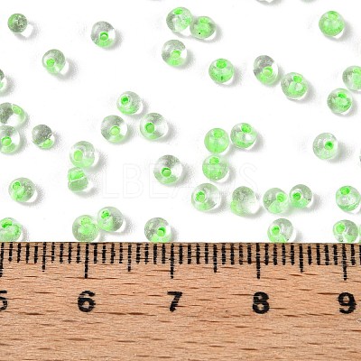 8/0 Inside Colours Transparent Glass Seed Beads SEED-T007-06D-1