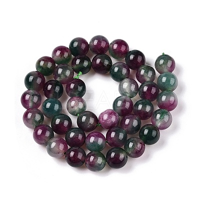 Dyed Natural White Jade Beads Strands G-T138-10mm-210-7-1