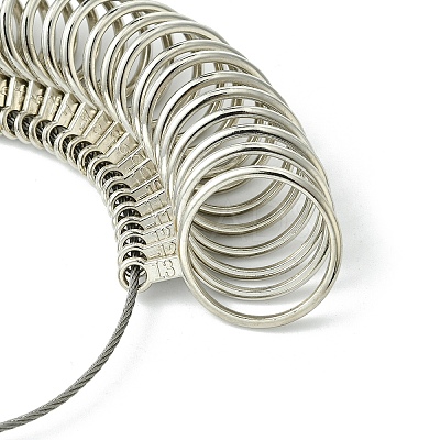 28Pcs Alloy American Calibration Ring Sizers Professional Model TOOL-YW0001-79-1