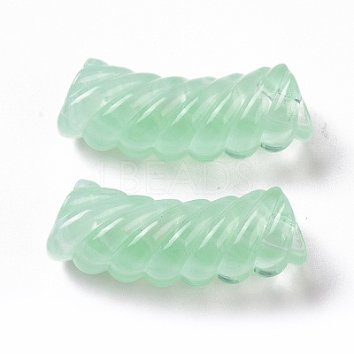 Two Tone Opaque Acrylic Beads OACR-A016-06F-1