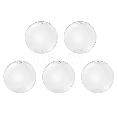 Handmade Two Holes Blown Glass Globe Beads BLOW-TA0001-01C-1