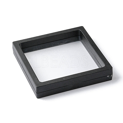 Square Transparent PE Thin Film Suspension Jewelry Display Box CON-YW0001-37-1