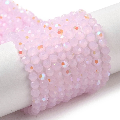 Imitation Jade Glass Beads Strands EGLA-A035-J4mm-L02-1