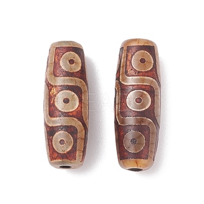 Tibetan Style 9-Eye dZi Beads  TDZI-G009-F02-1