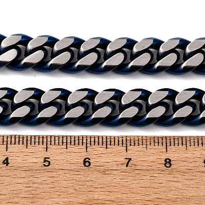 10MM 304 Stainless Steel Cuban Link Chain Necklaces NJEW-C099-04A-01-1