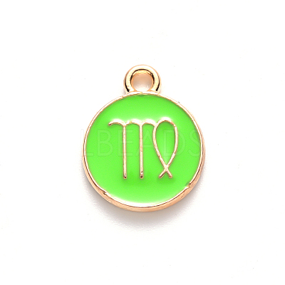 Alloy Enamel Pendants X-ENAM-S124-01A-06B-1