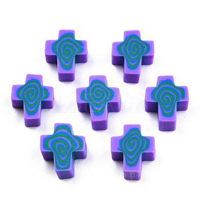 Handmade Polymer Clay Beads CLAY-T020-30B-1