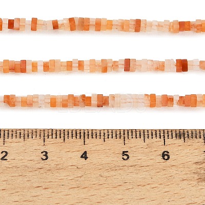 Natural Red Aventurine Beads Strands GG-CBA2498-C07-01-1