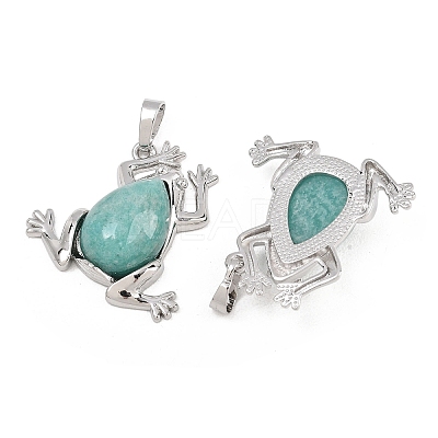 Natural Amazonite Pendants G-A315-03A-P-1