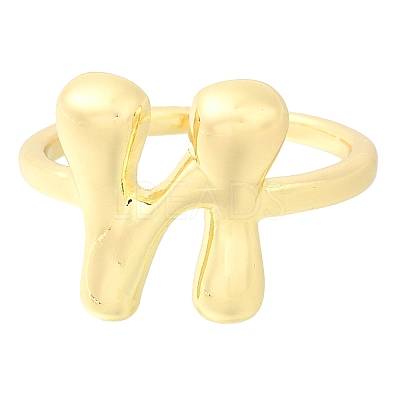 Rack Plating Brass Open Cuff Rings RJEW-S394-01G-N-1