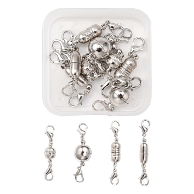 8Set 4 Style Brass Magnetic Clasps Converter KK-YW0001-37-1