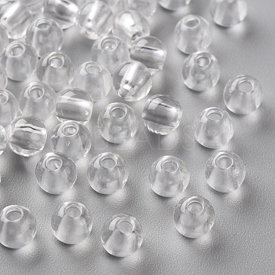Transparent Acrylic Beads MACR-S370-A6mm-205-1