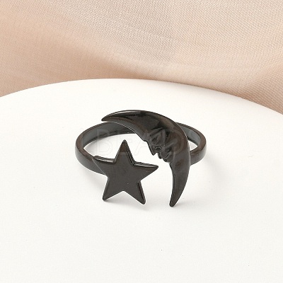 304 Stainless Steel Cuff Open Rings LS-RJEW-D338-02B-EB-1