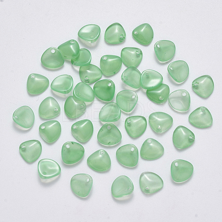 Imitation Jade Glass Charms GLAA-R211-01-A05-1