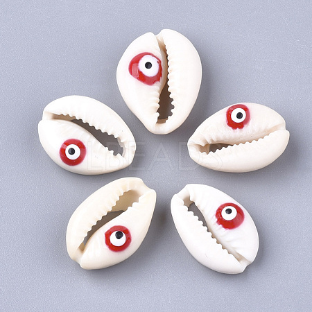 Natural Cowrie Shell Beads X-SHEL-S274-41-1