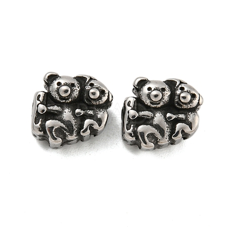 Animal 304 Stainless Steel Beads STAS-E214-11AS-04-1