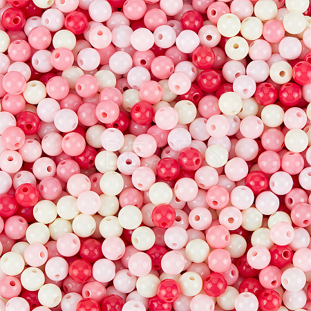 Opaque Acrylic Beads SACR-PA0001-04A-05-1