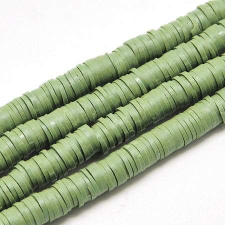 Handmade Polymer Clay Beads X-CLAY-R067-4.0mm-43-1