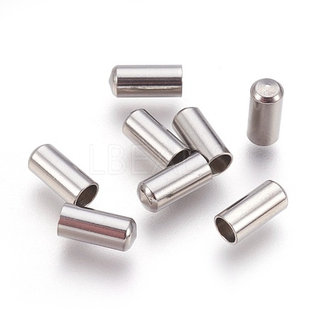 201 Stainless Steel Cord End Caps X-STAS-P207-05P-A-1